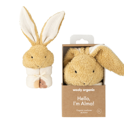 MUSLIN COMFORTER WITH SOFT TOY - BUNNY