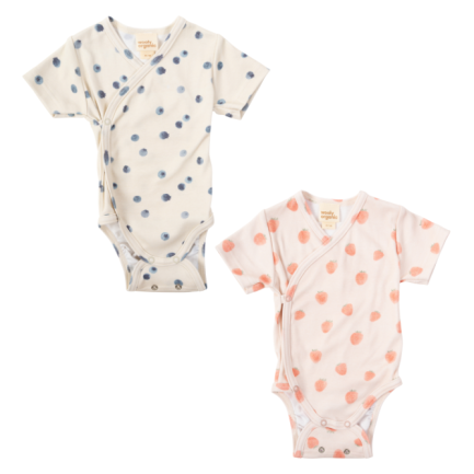 SHORTSLEEVE WRAP BODYSUIT - GOTS - SS26