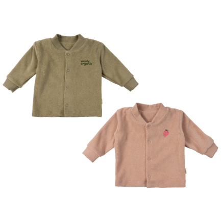 EMBROIDERED TERRY JACKET - GOTS - SS26